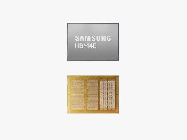 .사진은 삼성전자가 세계 최초로 출하한 HBM4E 12단 제품 모습. 1c D램과 4나노 로직 다이 적용으로 공정 안정성과 양산성을 동시에 확보했다.뉴시스