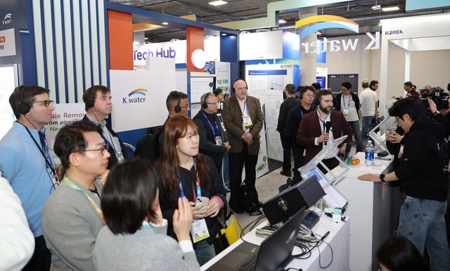 CES 2025 K-water관 현장 스케치.(사진 제공=한국수자원공사)