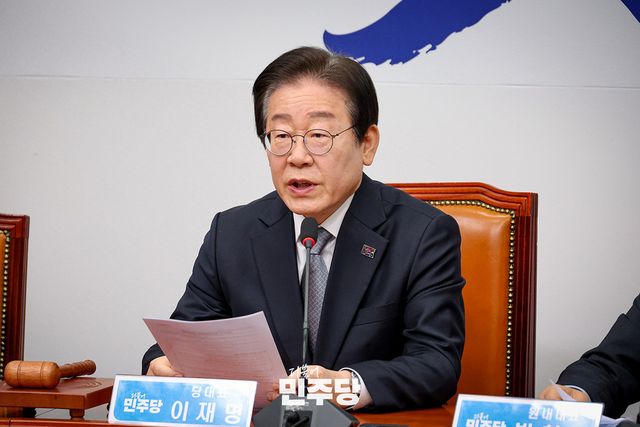 발언하고 있는 이재명 대표.(사진 제공=더불어민주당)