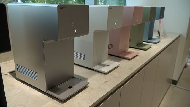 코웨이 갤러리에 전시된 아이콘 정수기의 모습. (사진=신윤철 기자)