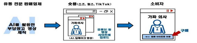 위반 행위 모식도. (식약처 제공)