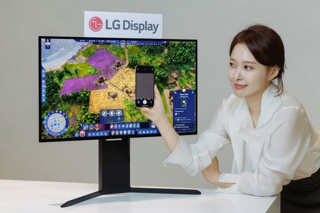 LG디스플레이에서 세계 최초로 240Hz RGB 스트라이프 구조가 적용된 모니터용 OLED 패널을 공개했다. [사진=LG디스플레이]