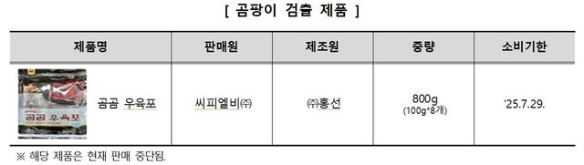 곰곰 우육포.(사진=한국소비자원)