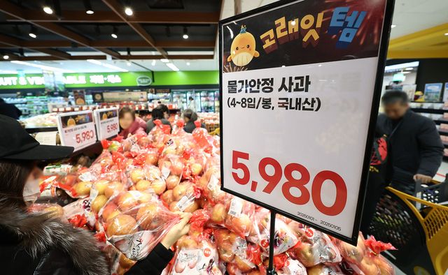 농림축산식품부는 추경으로 확보한 할인지원 예산 1200억 원을 가정의 달, 여름 휴가철 등 등 성수기에 집중 투입하는 등 농식품 물가 안정에 총력을 기울인다.&nbsp;서울의 한 대형 마트 과일 코너. (사진=연합뉴스)
