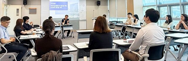 한전KDN, 부서별 ESG 리더 워크숍 분임토의 진행 모습.&nbsp;(사진=한전KDN)