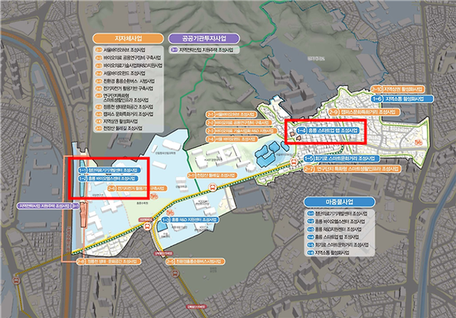 홍릉 일대 도시재생 활성화 계획 구상도. (SH 공사 제공)