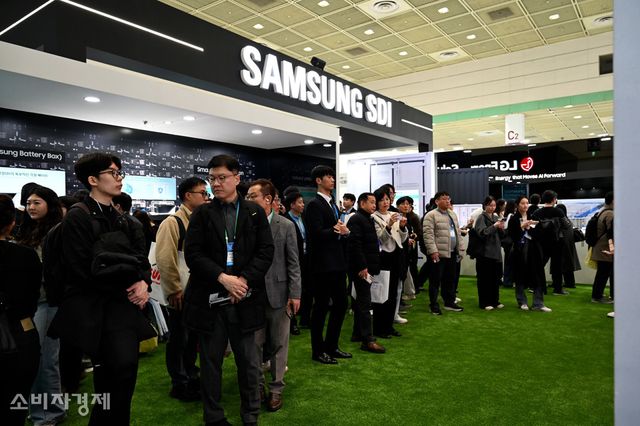 서울 코엑스 '인터배터리 2026' 내 삼성SDI 부스 모습. [사진=신윤철 기자 / 위 사진은 니콘Z6II로 촬영 되었습니다.]