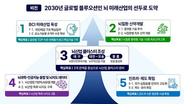 '뇌 미래산업 국가R&D전략' 추진 방향. (과기정통부 제공)