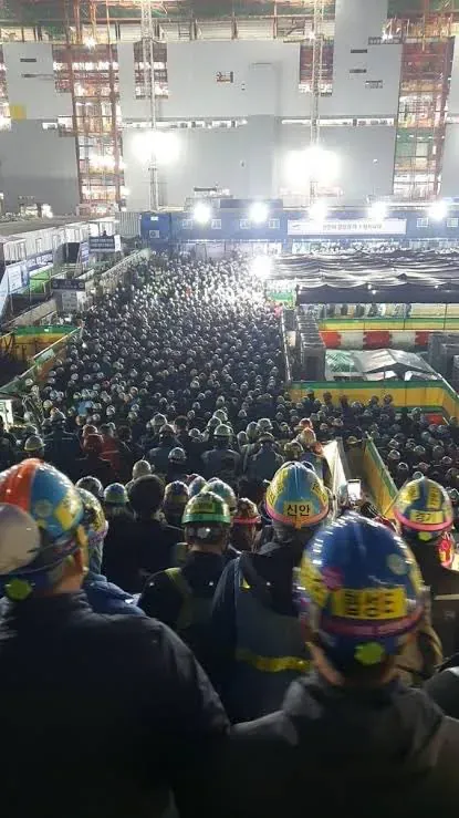 100% 한국인만 채용한다는 삼성전자 평택 건설현장