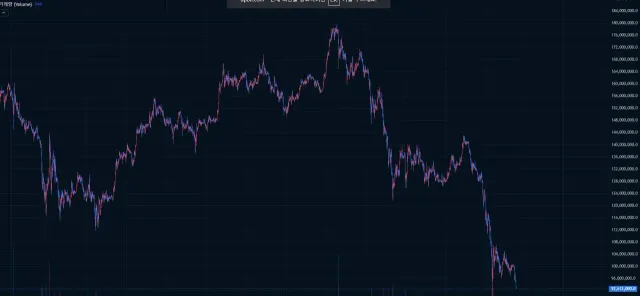 제대로 나락간 비트코인 상황