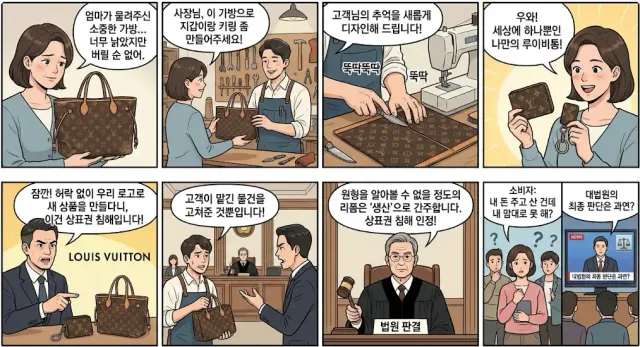 루이비통한테 소송당한 강남 수선집 결말