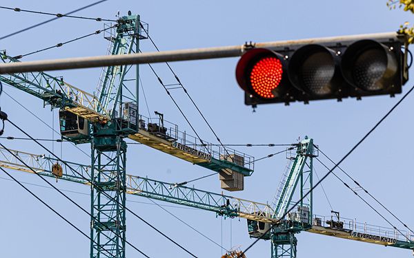 부동산PF 경고등 모니터링 필요, 서울의 한 건설현장 [사진=연합뉴스]