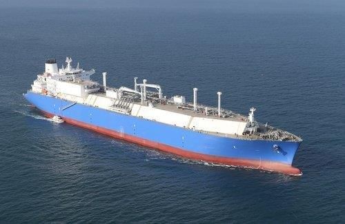 한화오션이 건조한 액화천연가스(LNG) 운반선 [사진=연합뉴스]