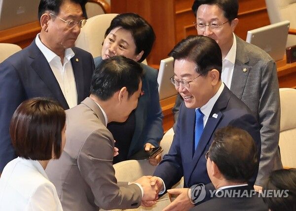 이재명 대표는 19일 교섭단체대표연설에서 '