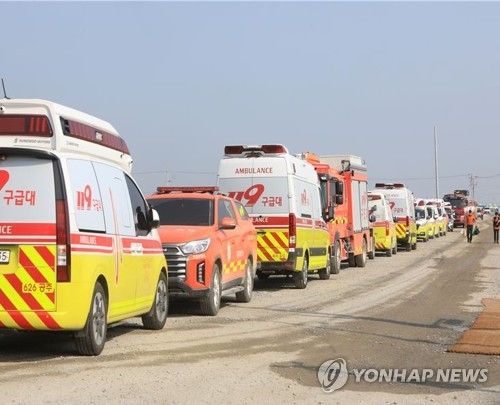 잼버리 소방서, 온열질환 대비해 구급차 추가 투입. 2023.8.3. [사진=연합뉴스]
