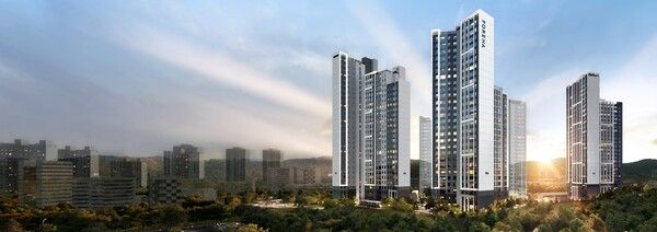 ▲포레나 인천학익 투시도. [사진제공=㈜한화 건설부문]