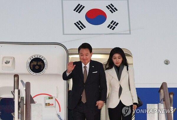 윤석열 대통령 내외 [사진=연합뉴스]