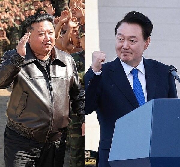 김정은 북한 국무위원장과 윤석열 대통령 [사진=연합뉴스]