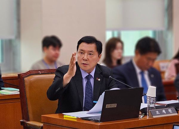 조계원 의원이 문체위 국감에서 질의하고 있다. [사진=조계원 의원실]