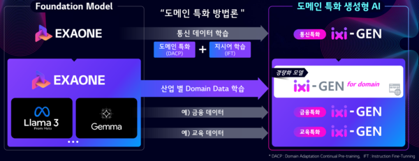 LG유플러스의 도메인 특화 방법론 개념도.[LG유플러스 제공]