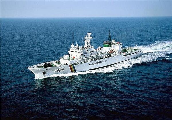 HJ중공업이 건조한 3000톤급 경비함. [사진=HJ중공업]