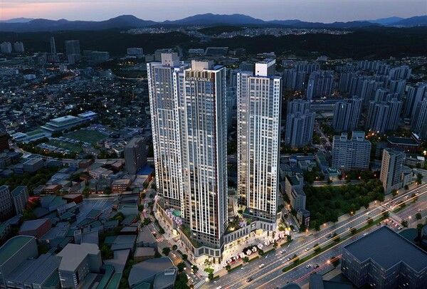 울산 ‘번영로 롯데캐슬 센트럴스카이’ 조감도 [사진=롯데건설]