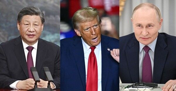 시진핑 주석과 트럼프 전 대통령, 푸틴 대통령 [사진=연합뉴스]