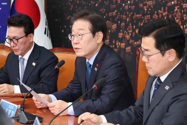 더불어민주당 이재명 대표가 10일 오전 서울 여의도 국회에서 열린 최고위원회의에서 발언하고 있다. [사진= 연합뉴스]