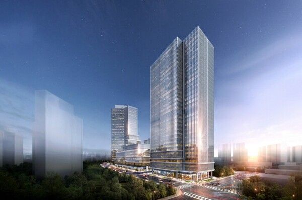 현대엔지니어링 '신광교 클라우드 시티' 투시도. [사진=현대엔지니어링]