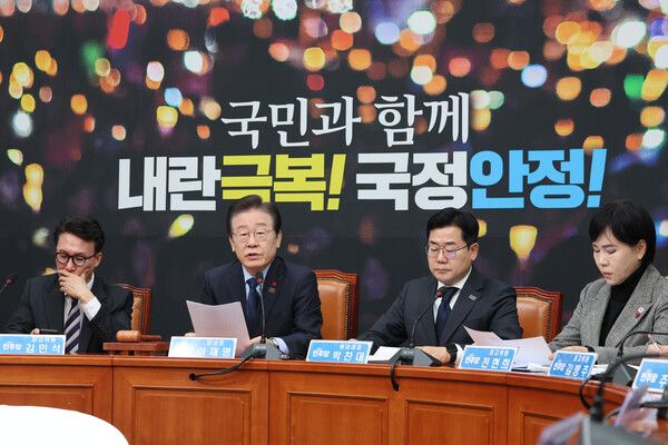 더불어민주당 이재명 대표가 16일 오전 서울 여의도 국회에서 열린 최고위원회의에서 발언하고 있다. [사진= 연합뉴스]