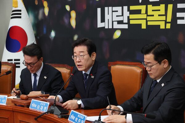 더불어민주당 이재명 대표가 23일 오전 서울 여의도 국회에서 열린 최고위원회의에 참석해 발언하고 있다. [사진= 연합뉴스]