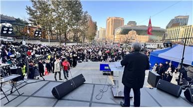범보수연합 집회 [사진=자유통일당 제공]