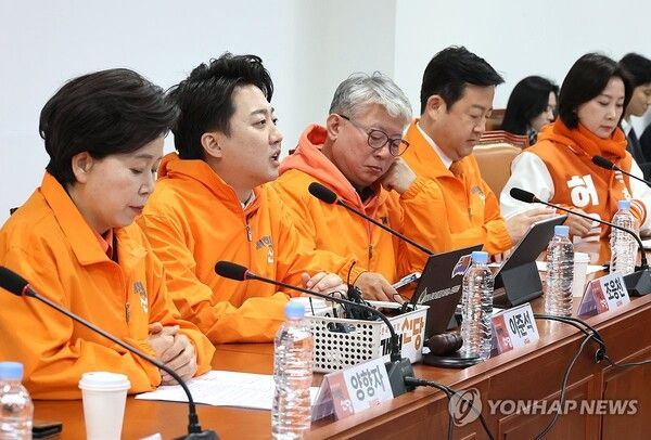 개혁신당 이준석 대표가 20일 국회에서 열린 최고위원회의에서 발언하고 있다. 2024.3.20 [사진=연합뉴스]