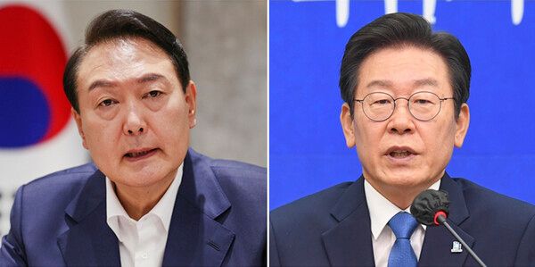 윤석열 대통령과 이재명 더불어민주당 대표 [사진=연합뉴스]