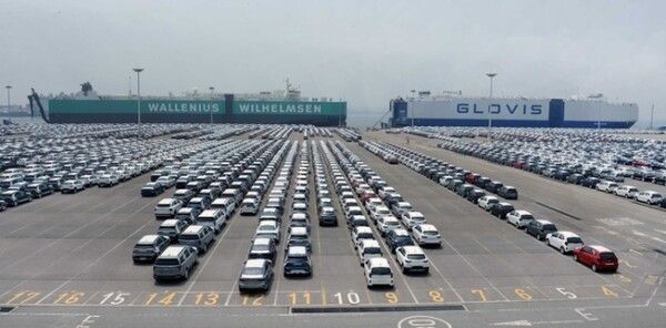 기아자동차 평택항 전용부두.[사진=산업통상자원부]