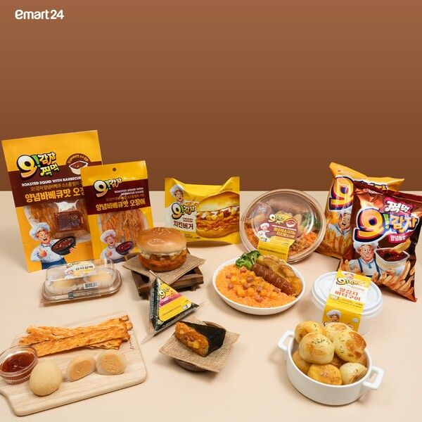 오감자 협업상품 7종 [사진=이마트24 제공]