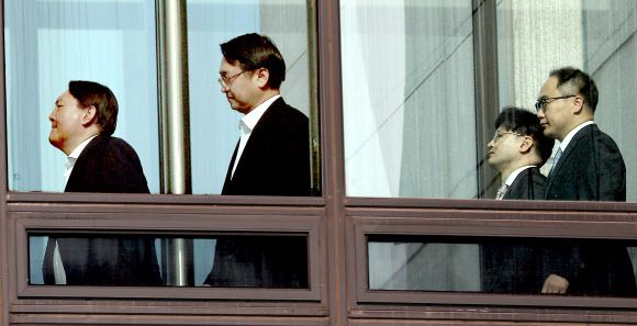 지난 2020년 당시 윤석열 검찰총장(왼쪽부터)과 강남일 차장검사, 한동훈 반부패강력부장, 이원석 기획조정부장 [사진=연합뉴스]