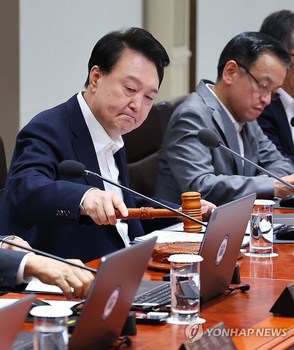 국무회의 주재하는 윤석열 대통령 2024.8.1 [사진=연합뉴스]