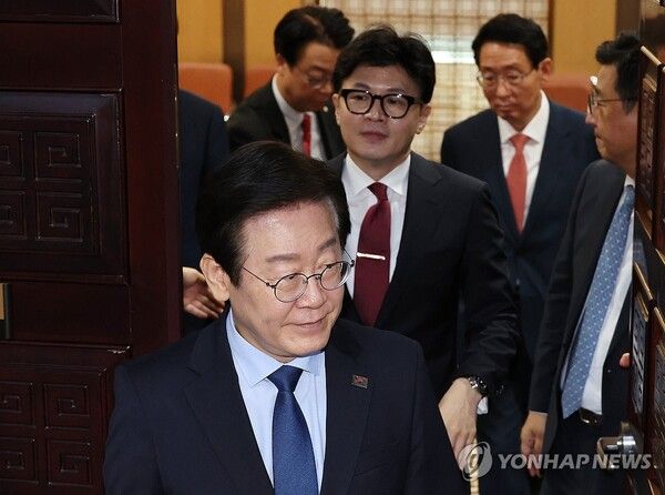 한동훈 대표와 이재명 대표 [사진=연합뉴스]