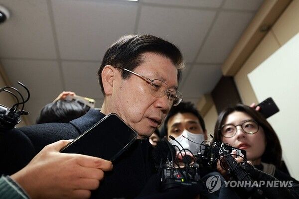 경찰 출석한 박종준 경호처장 [사진=연합뉴스]