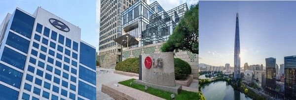 [사진=현대차그룹·LG그룹·롯데그룹]