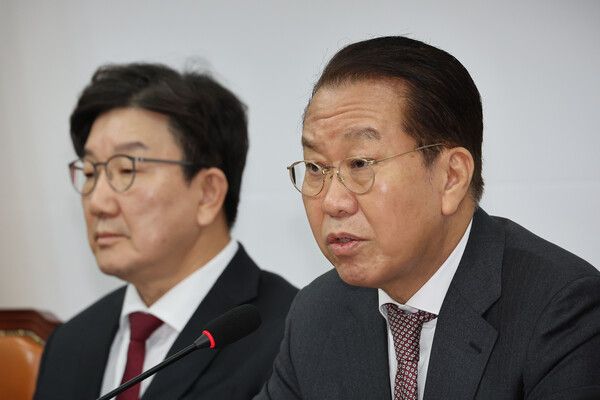 국민의힘 권영세 비상대책위원장이 16일 오전 서울 여의도 국회에서 열린 비상대책위원회의에서 발언하고 있다. 2025.1.16 [사진=연합뉴스]