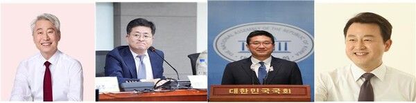 (왼쪽부터) 김근식 국민의힘 전 비전전략실장, 박원석 전 의원, 서용주 맥 정치사회연구소장, 김용남 개혁신당 정책위의장 [사진=페이스북 갈무리 및 연합뉴스]&nbsp;