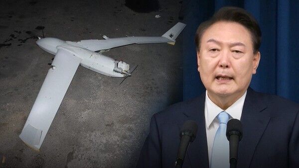 윤석열 대통령이 평양 무인기 침투를 직접 지시했다는 의혹이 제기됐다 [사진=MBC 갈무리]