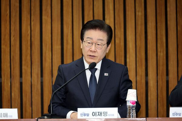 더불어민주당 이재명 대표가 6일 오전 서울 여의도 국회에서 열린 중진의원 간담회에서 발언하고 있다. 2025.1.6 [사진=연합뉴스]