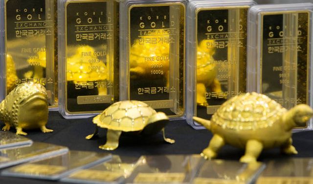 [사진=국제 금값이 미국 연방정부의 셧다운 사태 현실화에 사상 최고치를 기록했다. (연합뉴스 제공)]