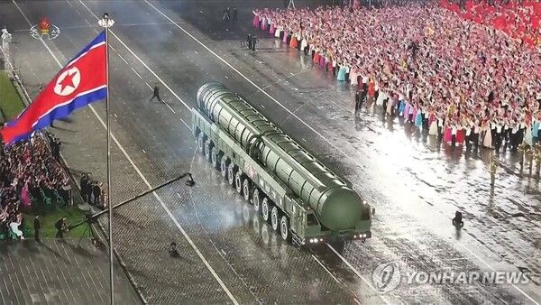 북한의 신형 대륙간탄도미사일(ICBM) 화성-20형 [사진=연합뉴스]