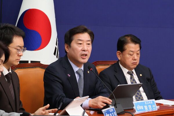 황명선 더불어민주당 최고위원이 당 최고위원회의에서 발언하고 있다. [사진=황명선 의원실]