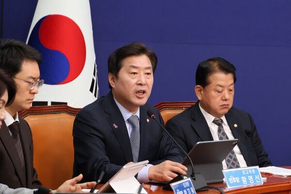 황명선 더불어민주당 최고위원이 당 최고위원회의에서 발언하고 있다. [사진=황명선 의원실]