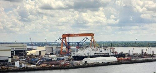 미국 필라델피아의 한화 필리조선소 전경 [사진=연합뉴스]